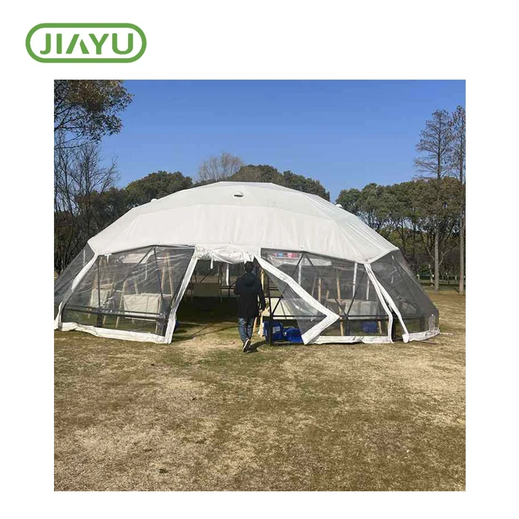 Itende le-Windproof elinamaqhinga we-geodesic Base Camp